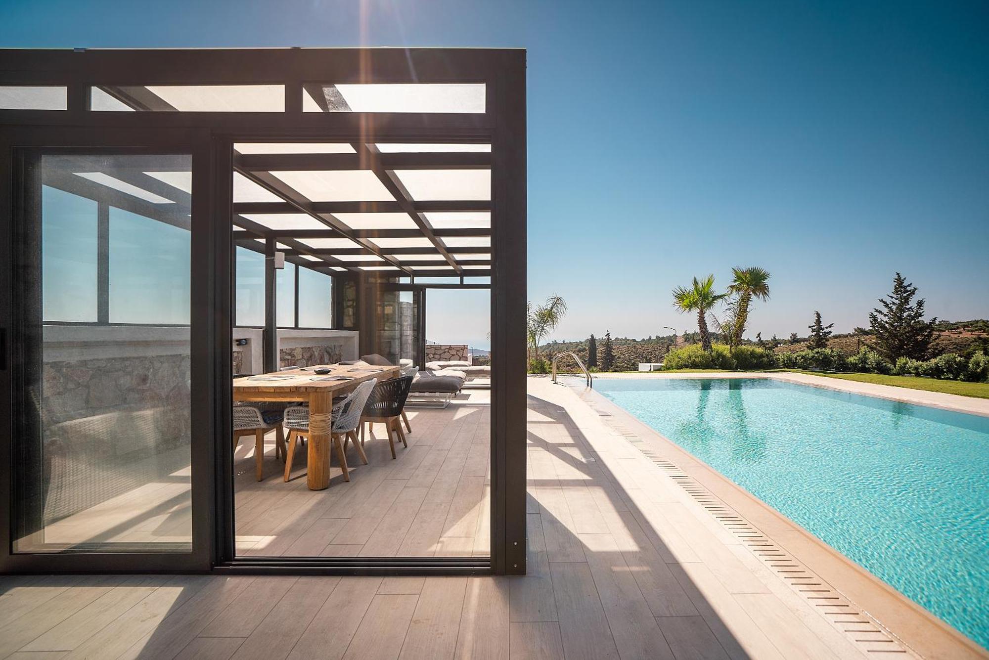 Villa Sky Hills à Psinthos Extérieur photo