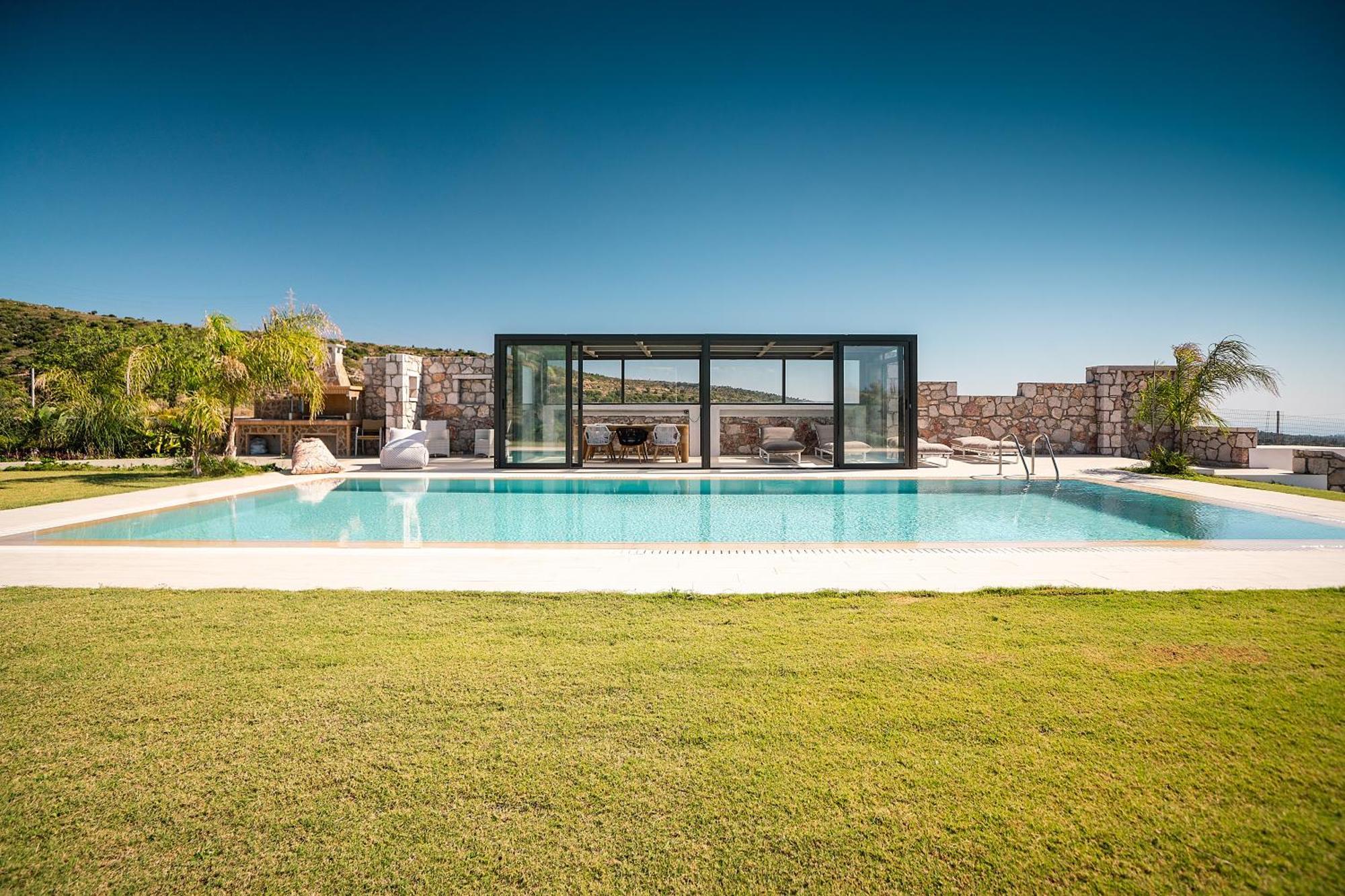 Villa Sky Hills à Psinthos Extérieur photo
