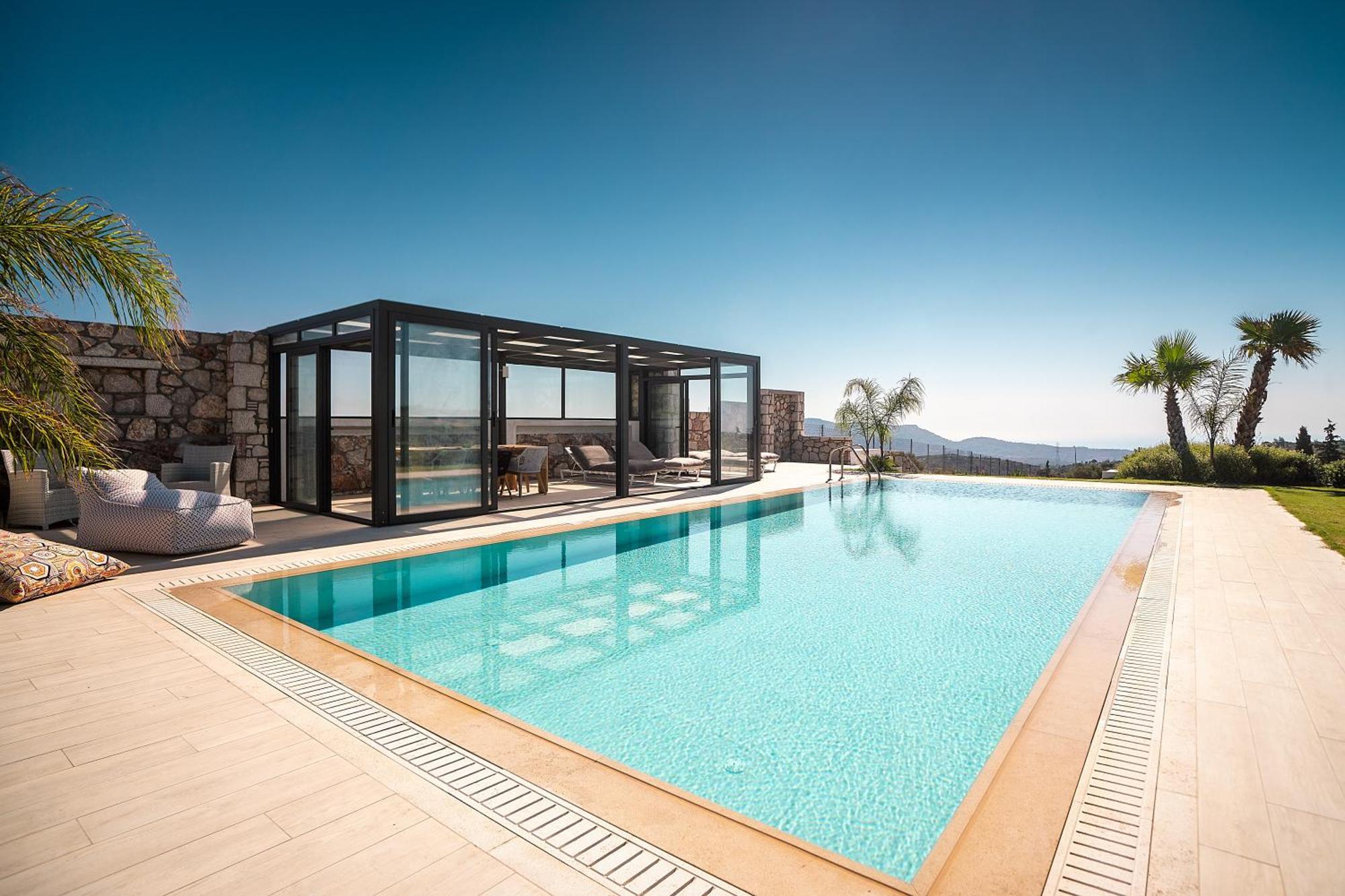 Villa Sky Hills à Psinthos Extérieur photo